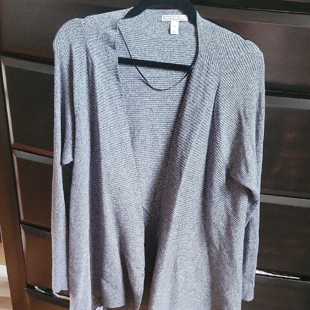 3/$12 Gray Open-Front Sweater